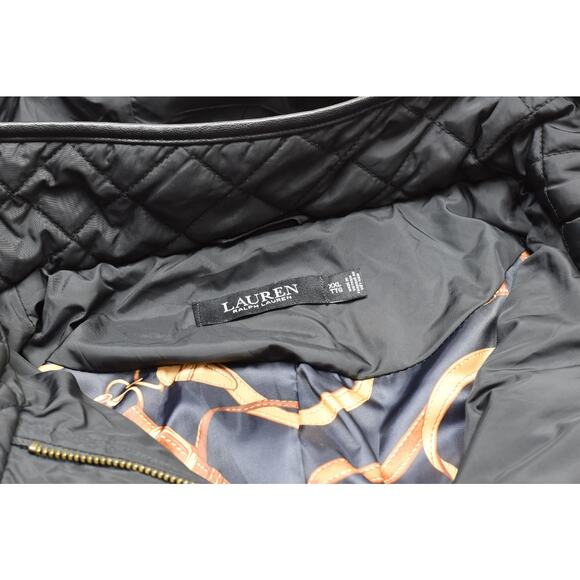 Lauren Ralph Lauren Quilted Jacket Black Label Women's Size XXL Equestrian - Picture 2 of 8